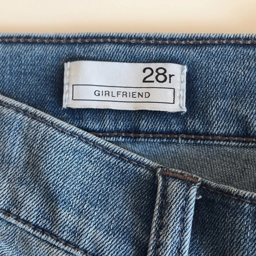Gap Girlfriend Straight Leg Jeans 28r - Picture 4 of 8